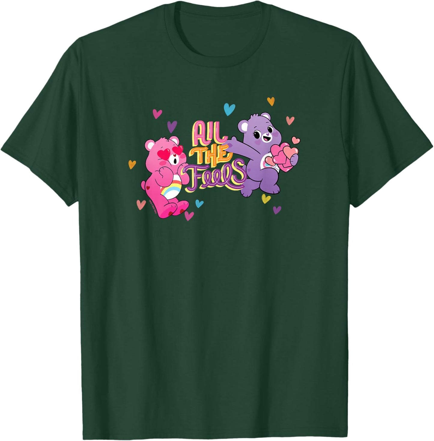Care Bears Valentine's Day Cheer & Share Bear All The Feels T-Shirt - T-Shirt | Forest