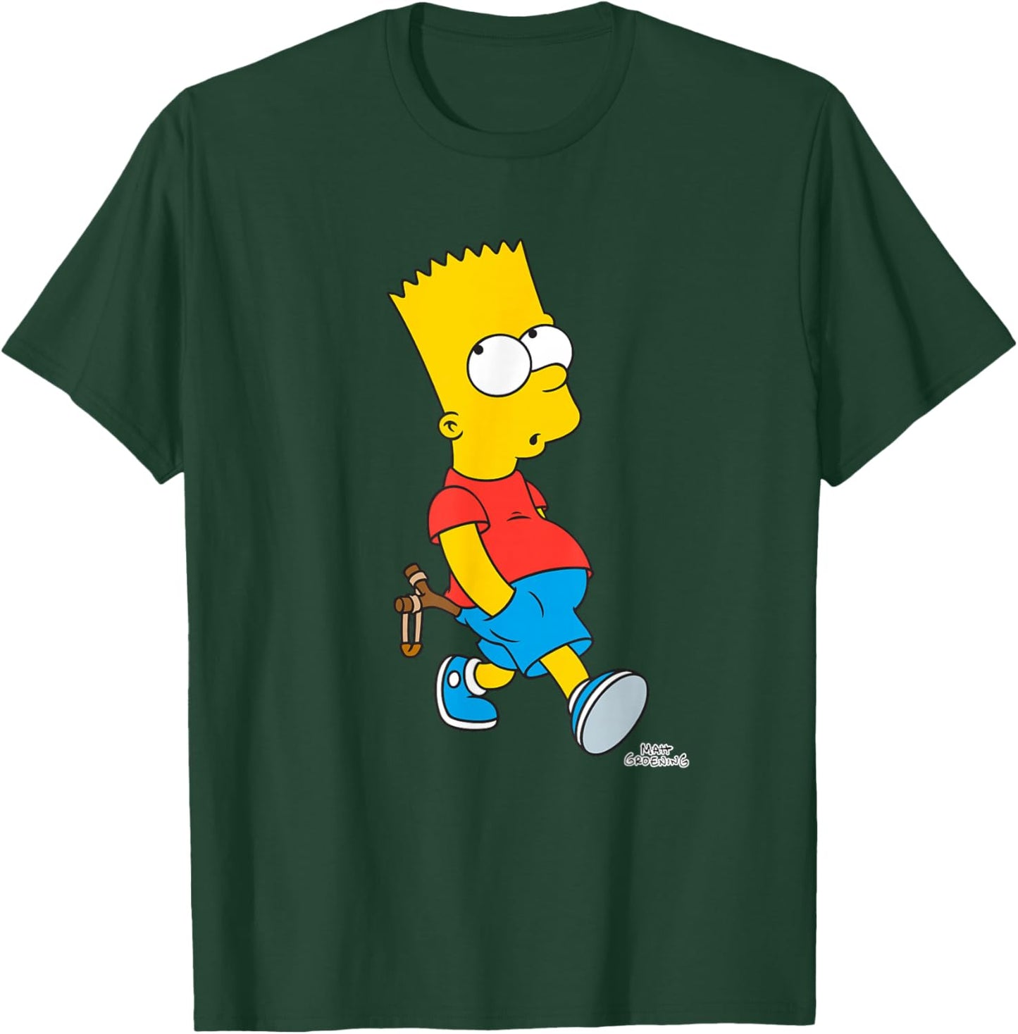 The Simpsons Bart Simpson with Slingshot T-Shirt - T-Shirt | Forest