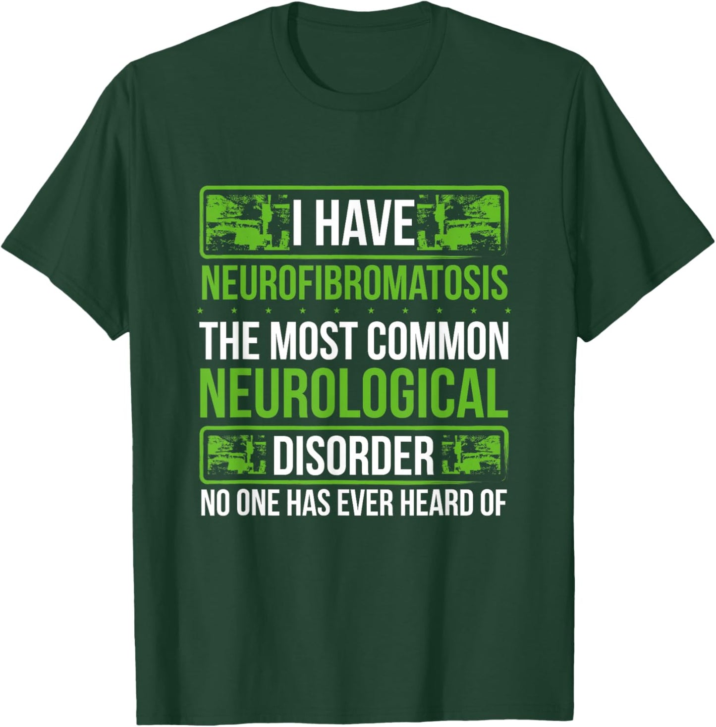 Neurofibromatosis Awareness Neurological Disorder Ribbon T-Shirt - T-Shirt | Forest