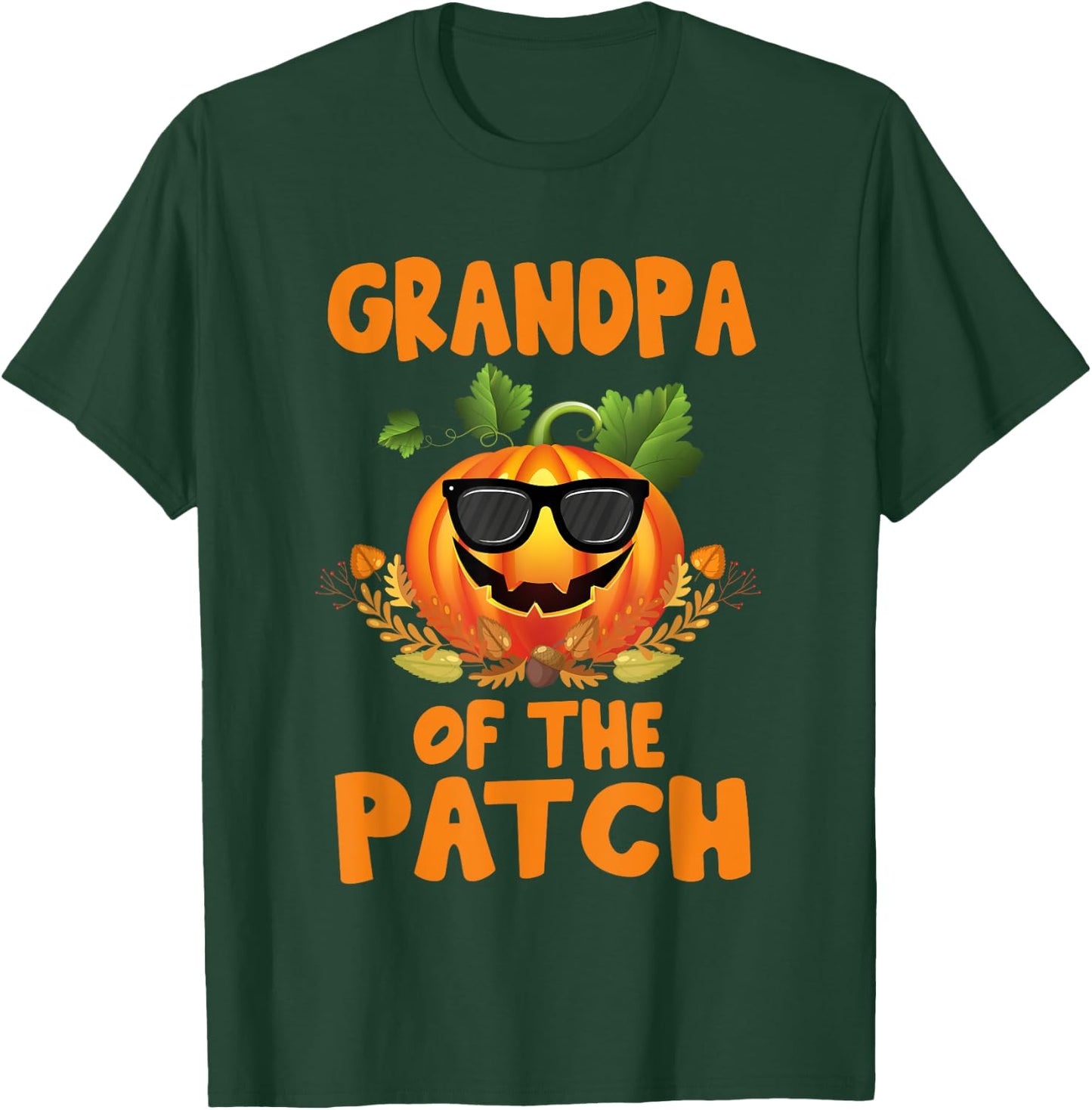 Pumpkin Grandpa of the Patch Family Halloween Costume T-Shirt - T-Shirt | Forest