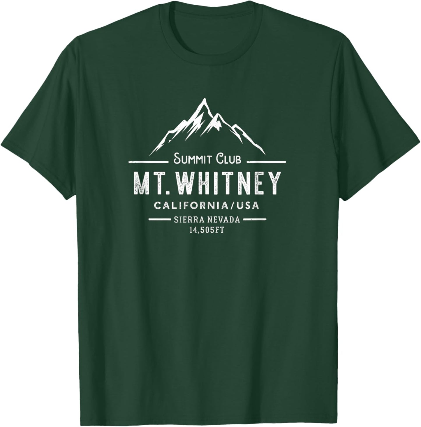 Mount Whitney summit club - California T-Shirt - T-Shirt | Forest