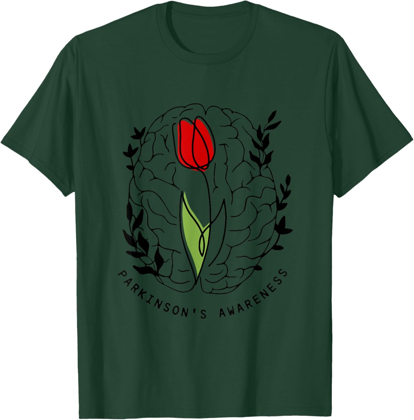 Tulip Parkinson's Awareness T-Shirt - T-Shirt | Forest