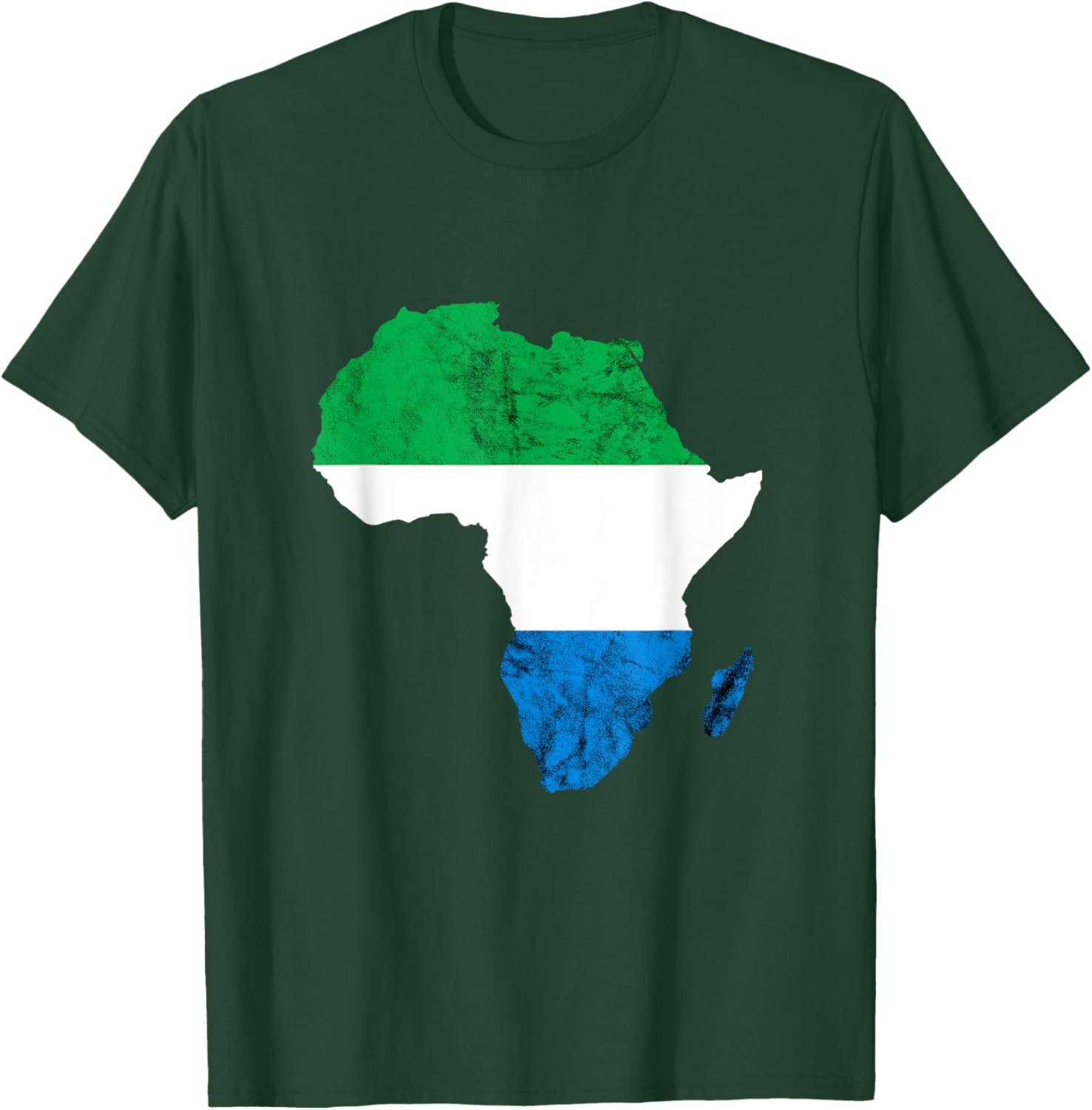 Sierra Leone Pride Roots Map Flag of Sierra Leonean T-Shirt - T-Shirt | Forest