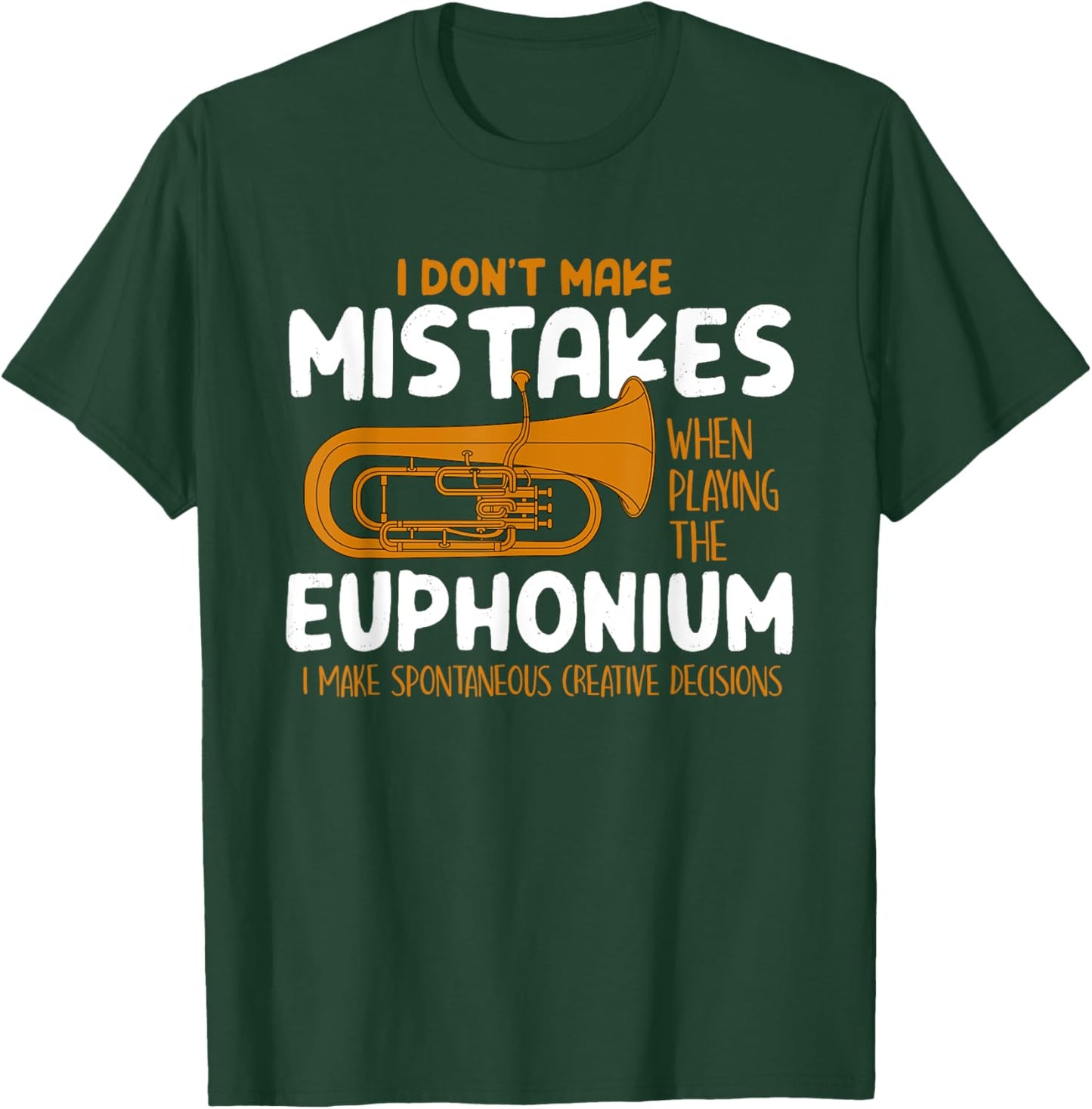Euphonium Player Funny Euphonist Music Gift Men Women Kids T-Shirt - T-Shirt | Forest