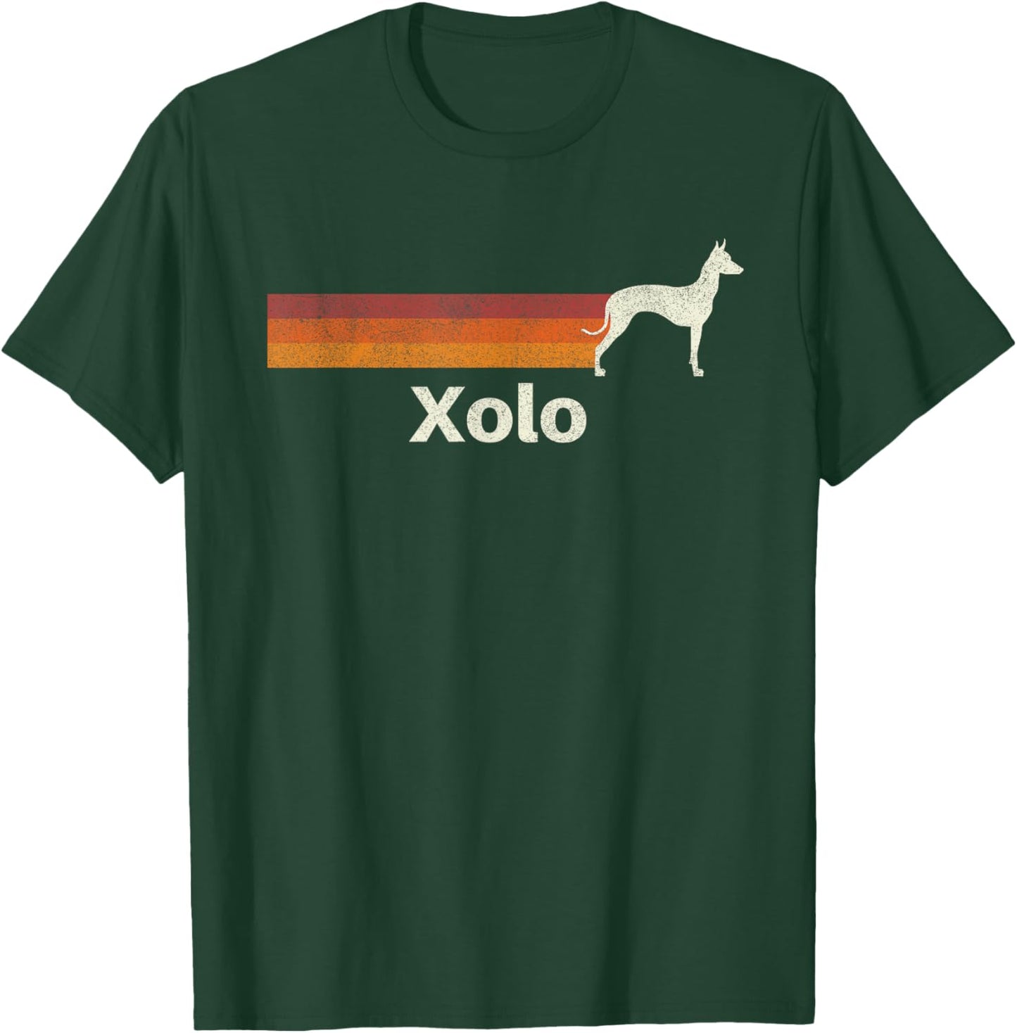 Vintage Xoloitzcuintli Xolo Retro Mom Dad Dog T-Shirt - T-Shirt | Forest
