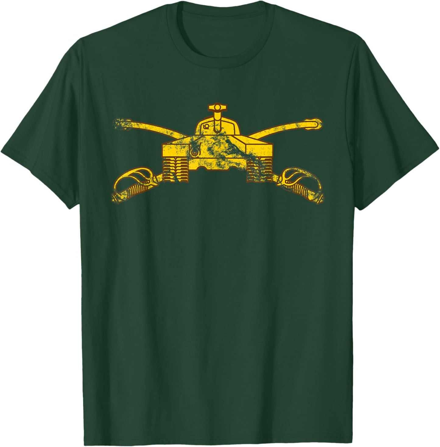 US Army Armor Branch (AR) - 19 Kilo Tanker - 19K Distressed T-Shirt - T-Shirt | Forest