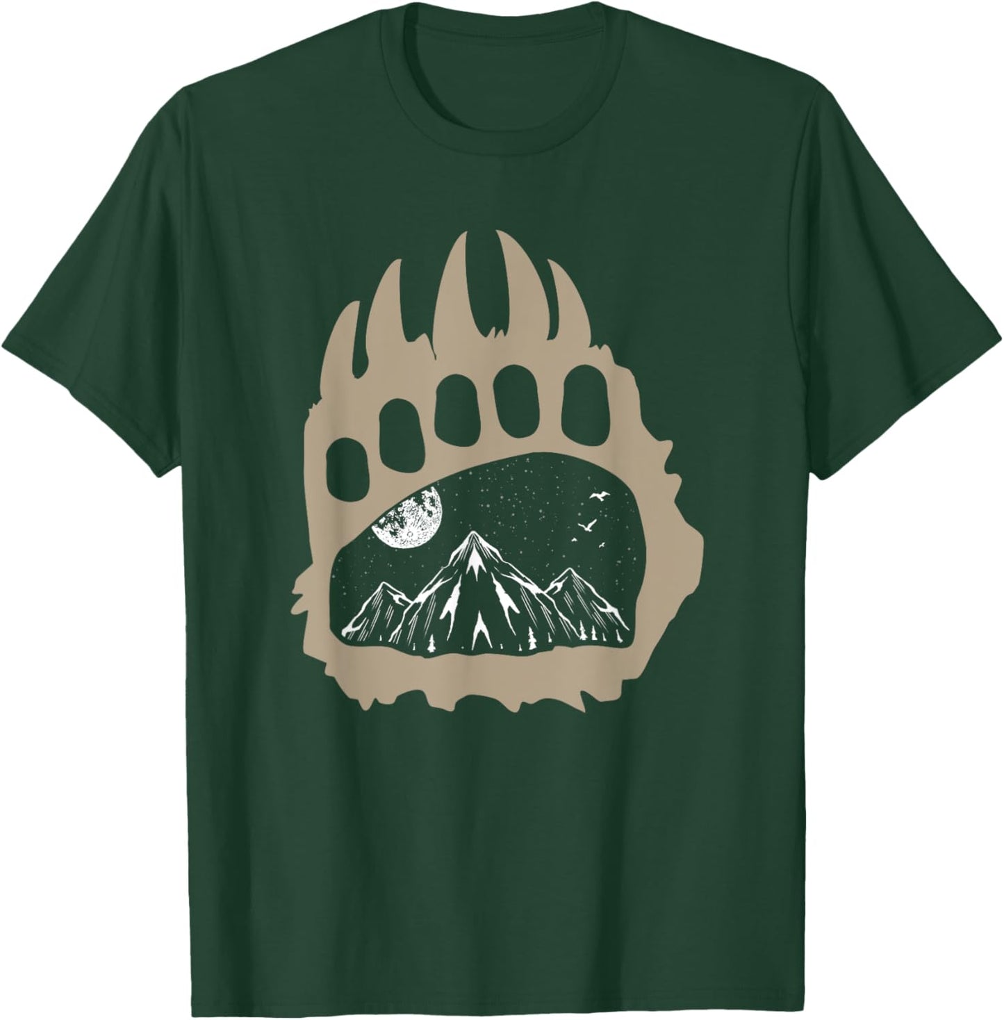 Animal Mountains Outdoor Nature Forest Bear Wildlife Hiking T-Shirt - T-Shirt | Forest