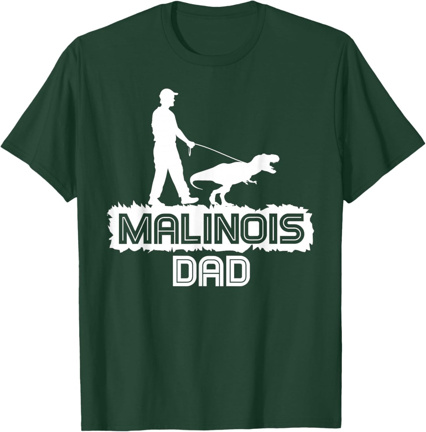Belgian Malinois Rescue Lovers | Belgian Malinois Dad T-Shirt - T-Shirt | Forest