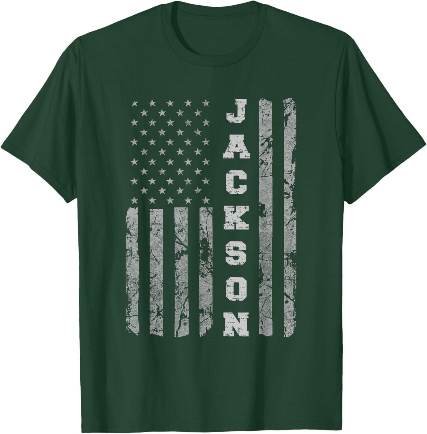 Jackson, New Jersey, American flag T-Shirt - T-Shirt | Forest