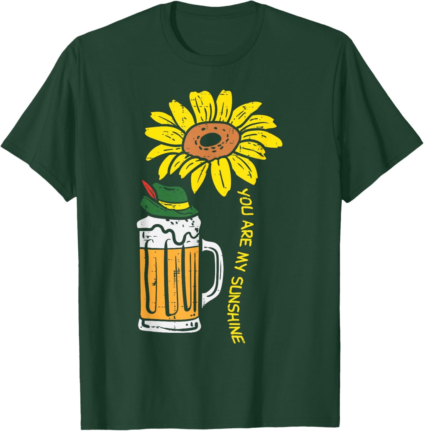 You My Sunshine Sunflower Oktoberfest Beers German Women T-Shirt - T-Shirt | Forest