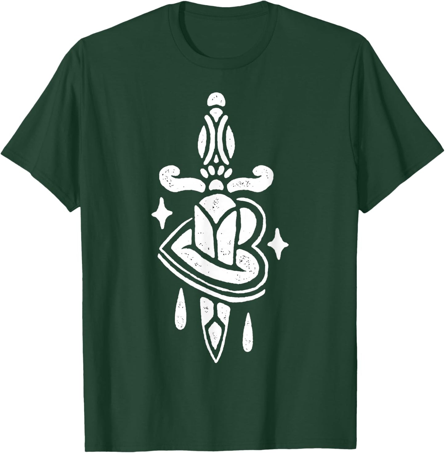 Dagger through Heart T-Shirt - T-Shirt | Forest