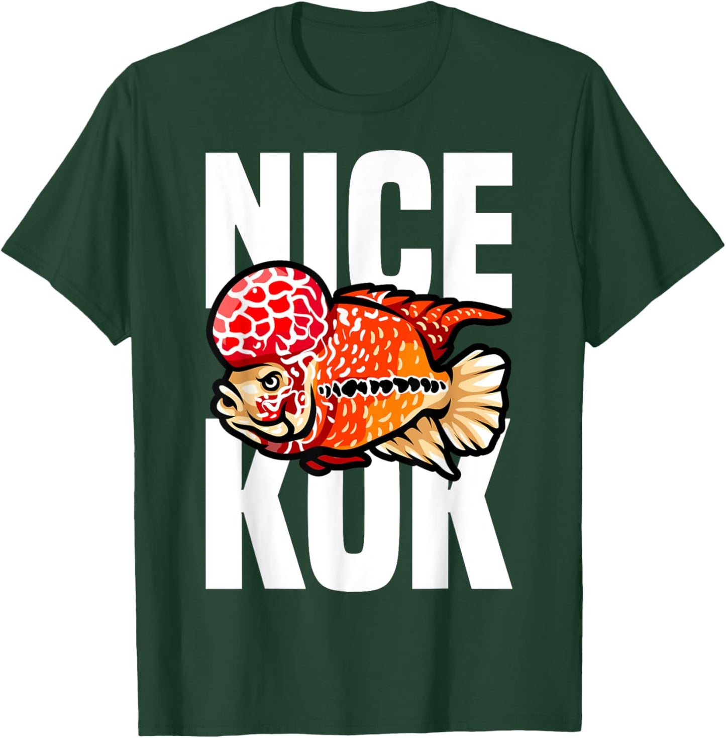 Nice Kok Funny Flowerhorn Cichlid Fish Keeper T-Shirt - T-Shirt | Forest