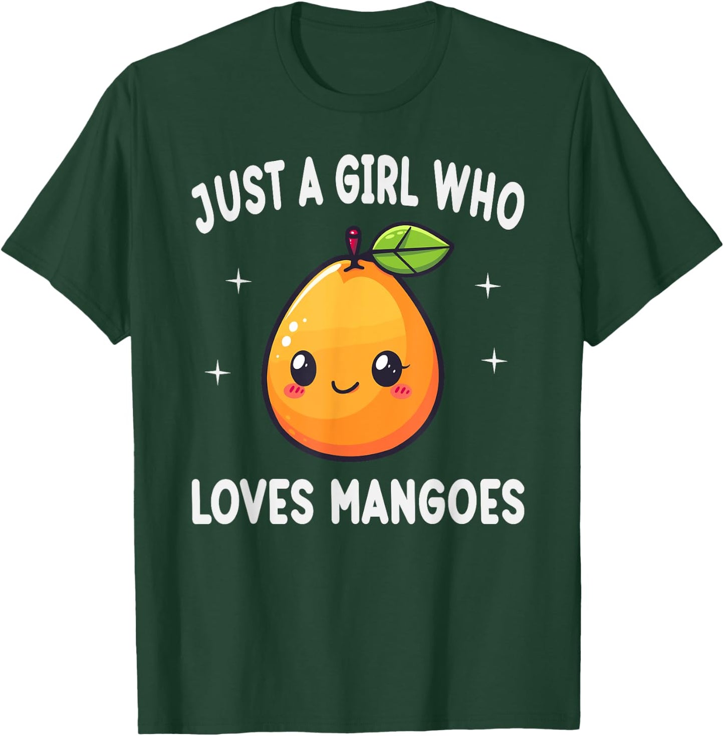 Just A Girl Who Loves Mangoes Funny Mangoes Lover Gift T-Shirt - T-Shirt | Forest