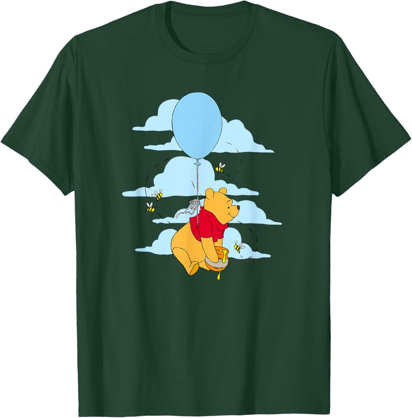 Disney Winnie The Pooh Floating Balloon Honey Pot Poster T-Shirt - T-Shirt | Forest