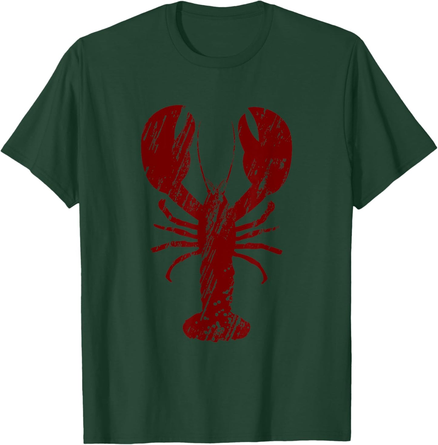 Vintage Lobster Print T-Shirt - T-Shirt | Forest