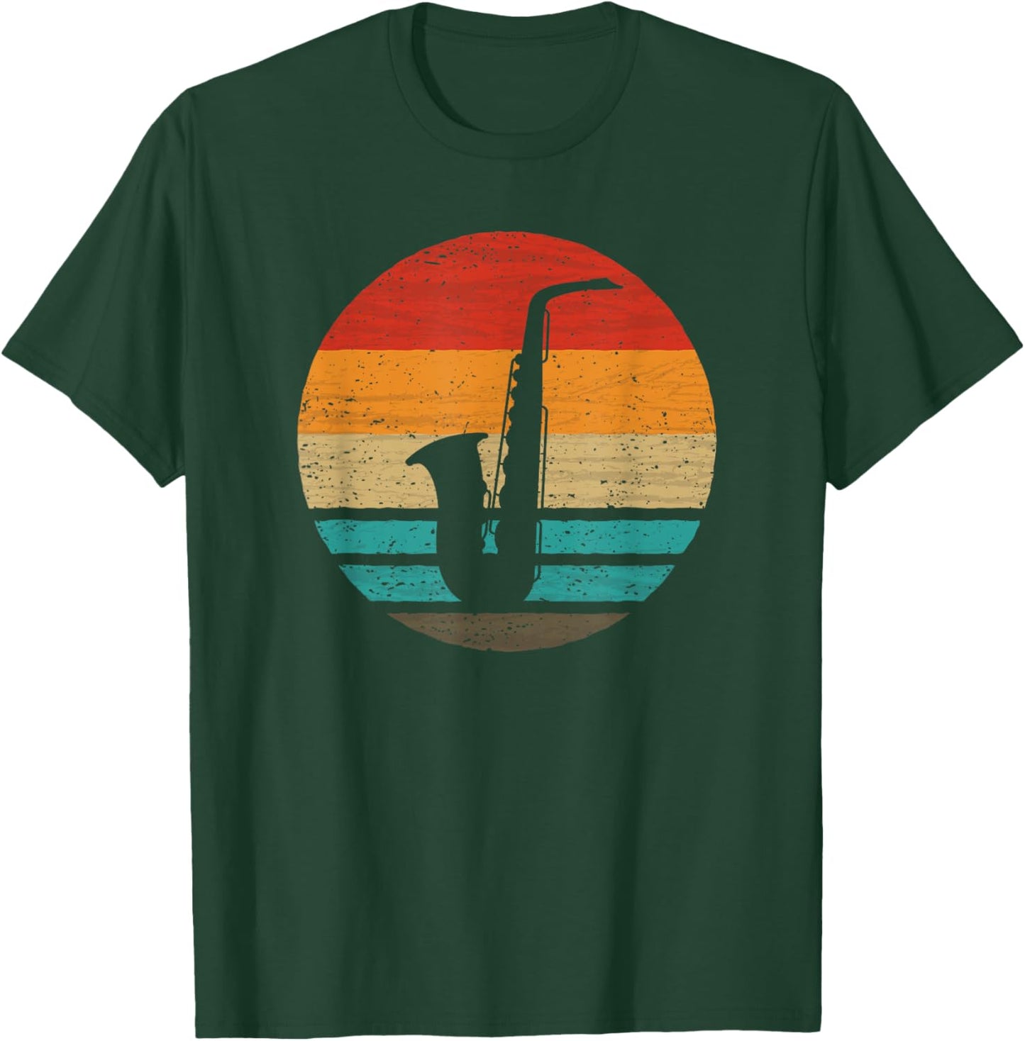 Saxophone Retro Style Vintage T-Shirt - T-Shirt | Forest