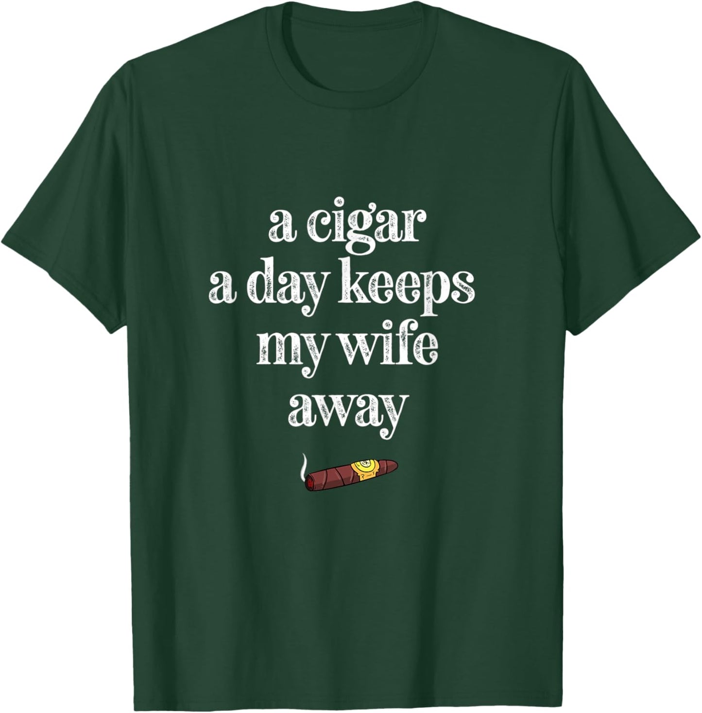 Cuban Cigar Funny Marriage Couple Smoker T-Shirt - T-Shirt | Forest