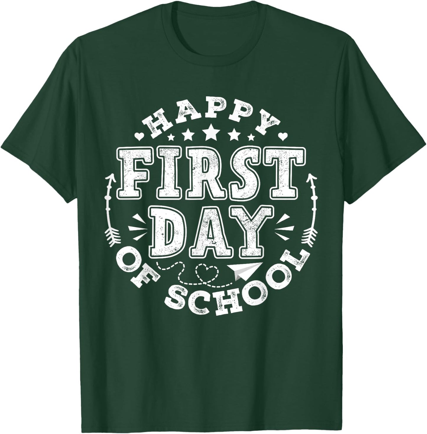 First Day Of School Back To School Teacher T-Shirt - T-Shirt | Forest