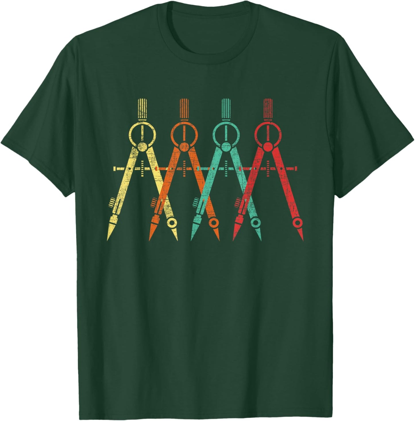 Funny Architect Shirts Architect Protractor - Architecture Art Architectural Design T-Shirt - T-Shirt | Forest