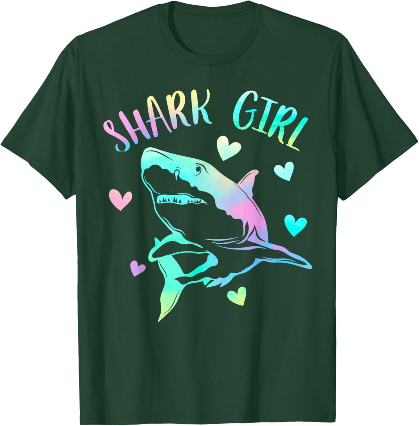 Shark Girl - Just a Girl Who Loves Sharks Lover Girls Themed T-Shirt - T-Shirt | Forest