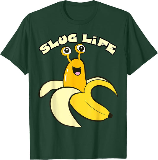 Slug Life Yellow Banana Slug Snail Lover Slug Costume T-Shirt - T-Shirt | Forest