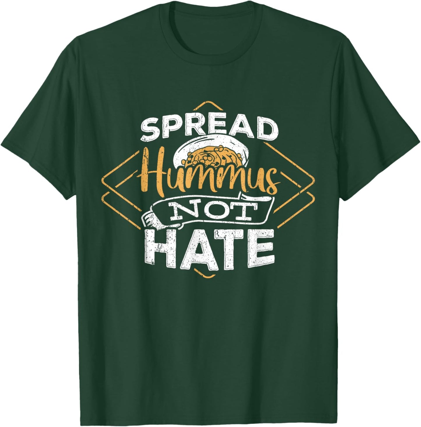 I love hummus - Vegetarian Human T-Shirt - T-Shirt | Forest