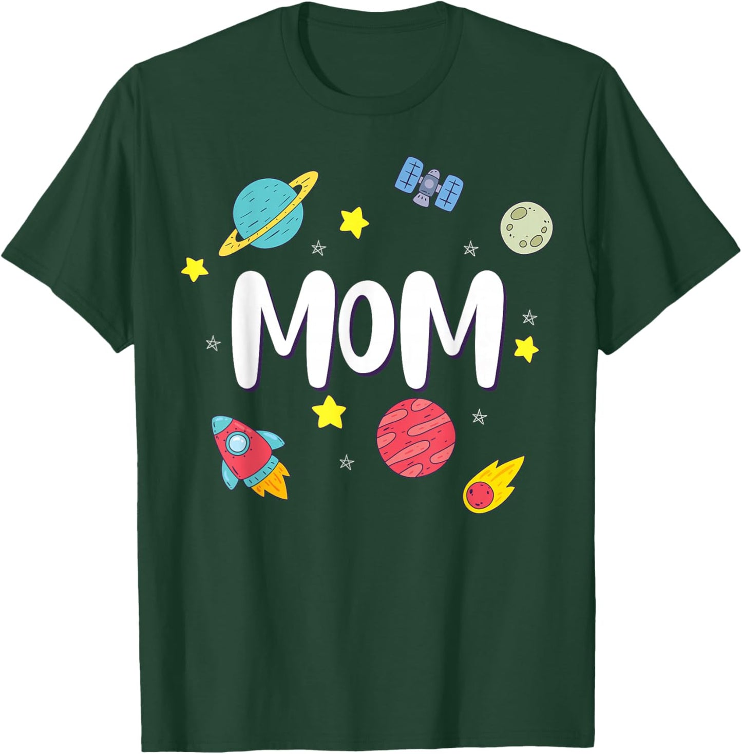 Mom Outer Space Galaxy Birthday T-Shirt - T-Shirt | Forest