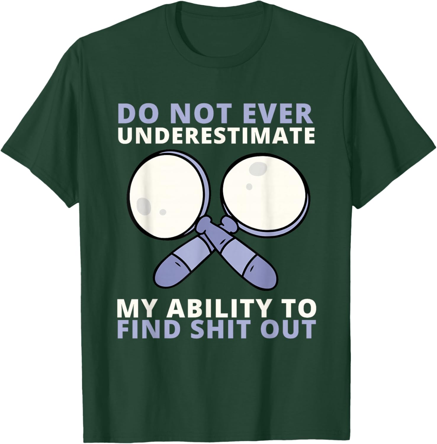Sleuth Detective Spy And Private Investigator Agent T-Shirt - T-Shirt | Forest