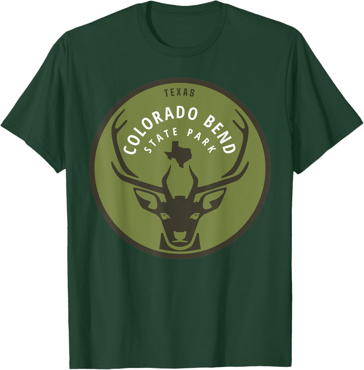 Colorado Bend State Park Texas TX Outdoors Deer T-Shirt - T-Shirt | Forest