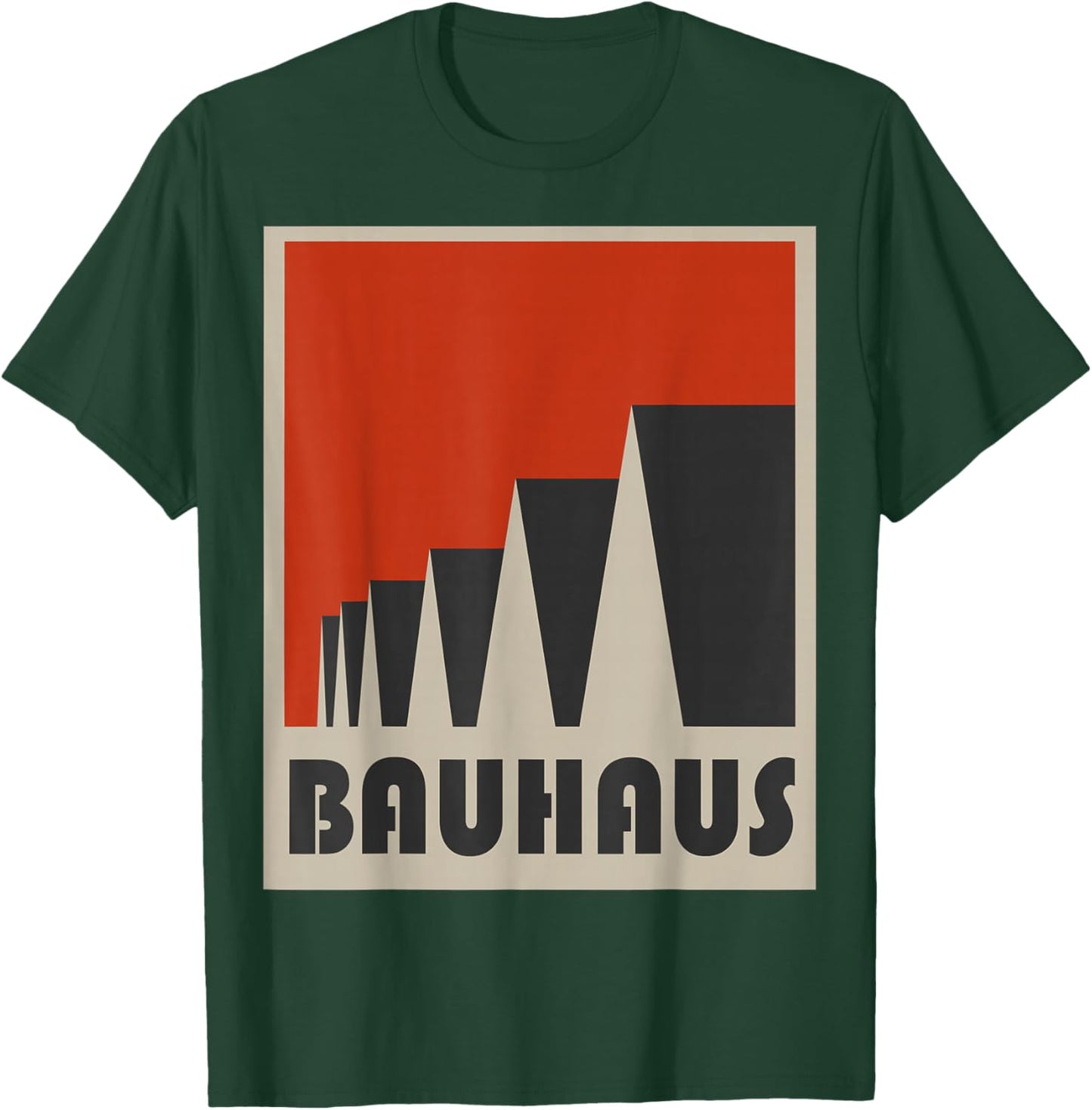 Bauhaus Beach Surf Retro 1960's California Cool Surfing T-Shirt - T-Shirt | Forest