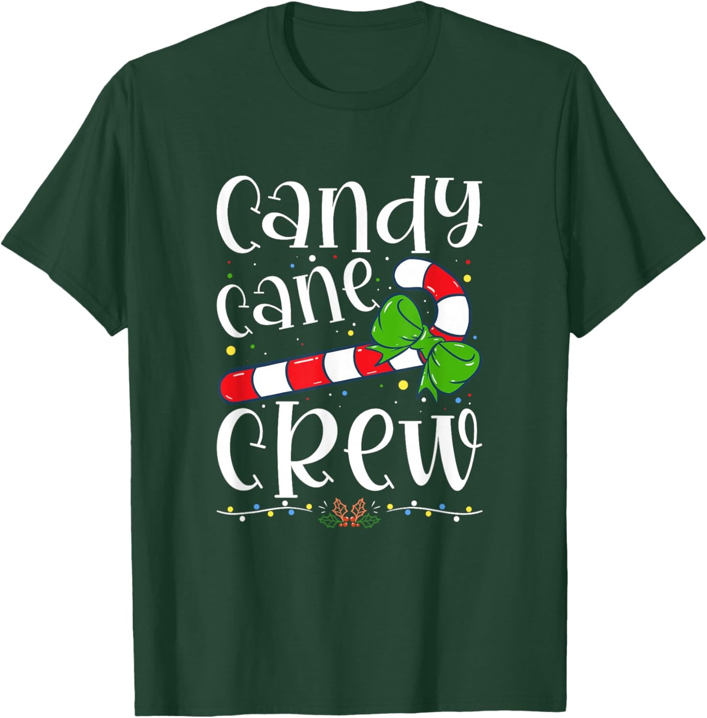 Candy Cane Crew Funny Christmas Candy Lover X-mas T-Shirt - T-Shirt | Forest