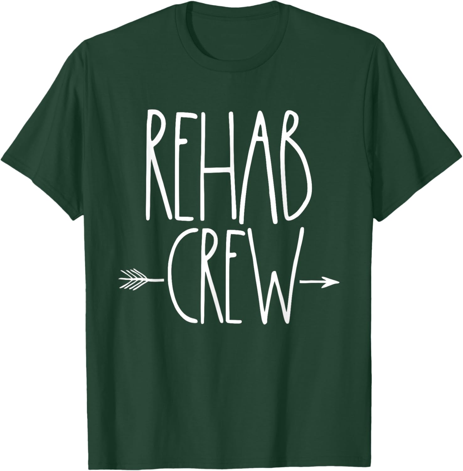 Rehab Crew PT Month Physical Therapy Team Week OT Speech T-Shirt - T-Shirt | Forest