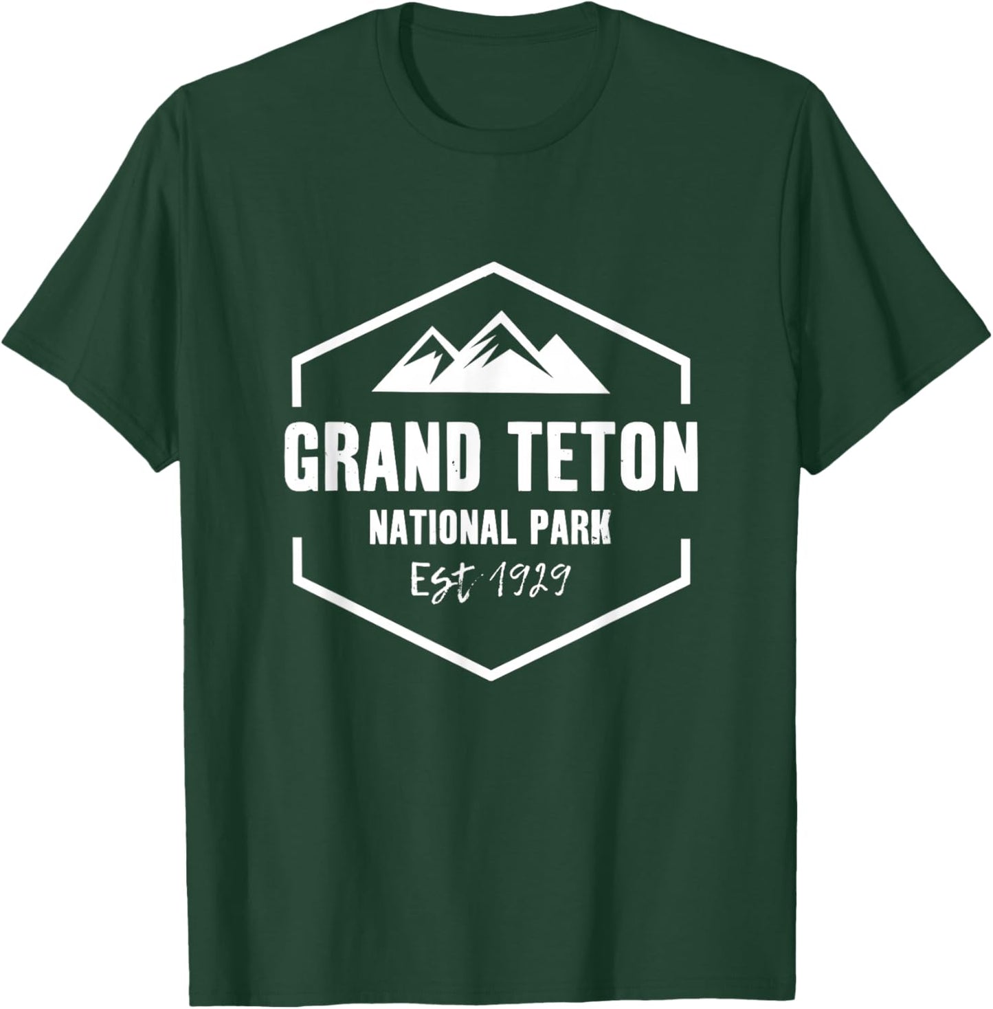 Grand Teton National Park Camping Outdoor T-Shirt - T-Shirt | Forest