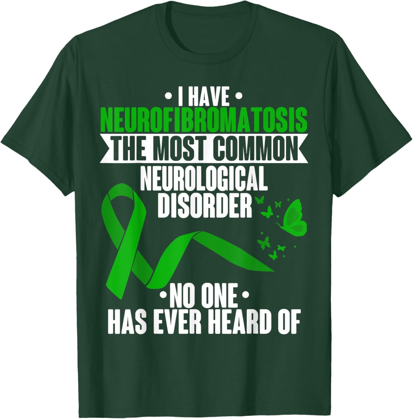 Neurofibromatosis Awareness Neurological Disorder Ribbon T-Shirt - T-Shirt | Forest