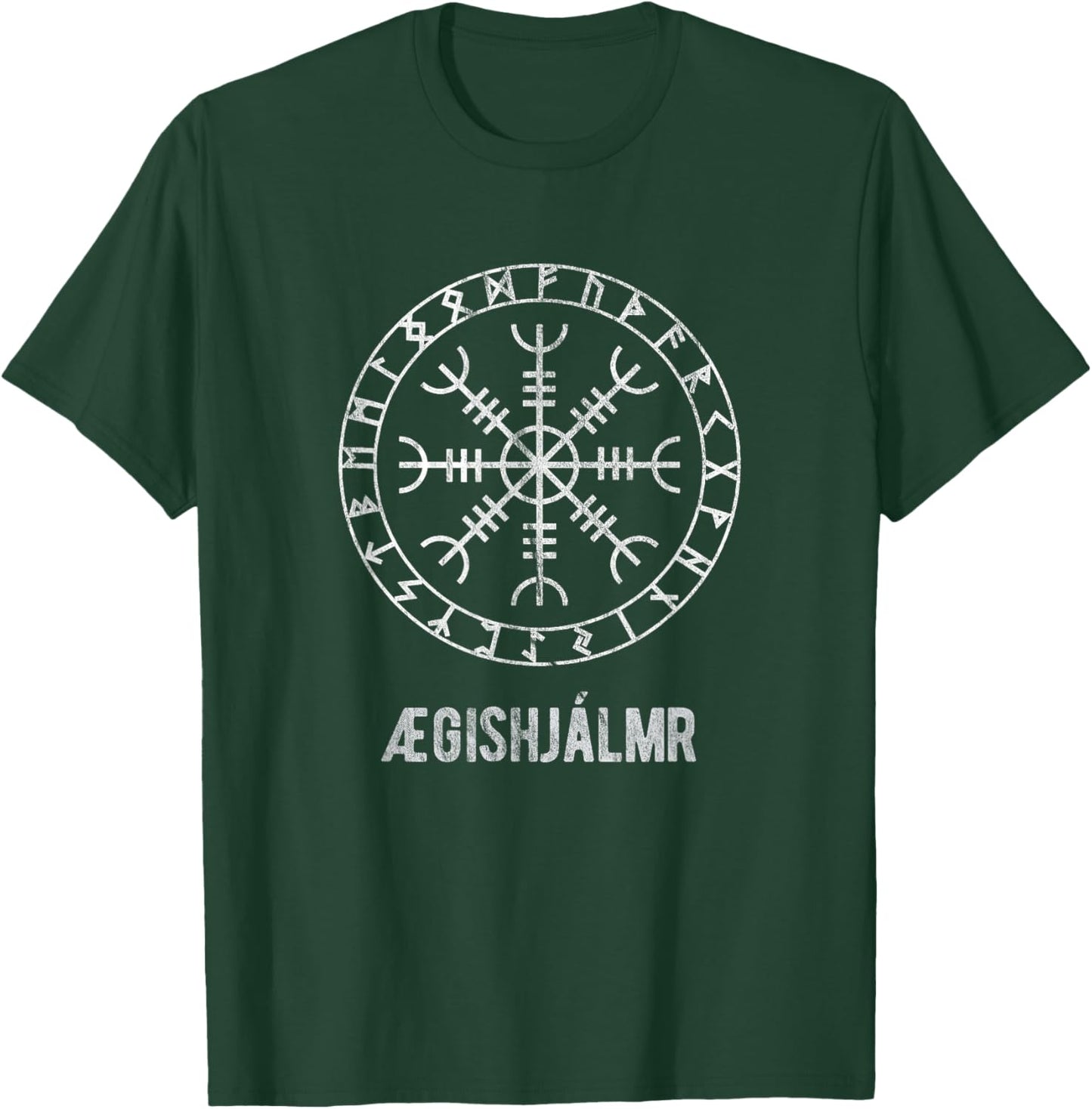 Vintage Iceland Shirt - Nordic Viking Battle Folklore T-Shirt - T-Shirt | Forest