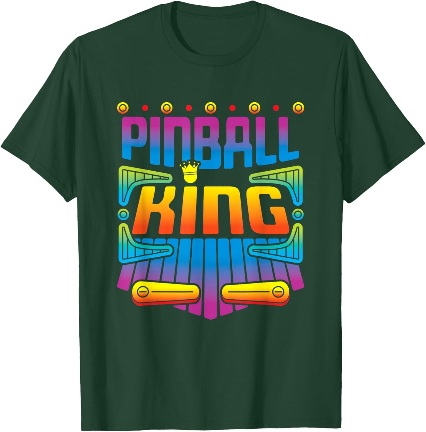 Pinball Machine King Men Boys T-Shirt - T-Shirt | Forest