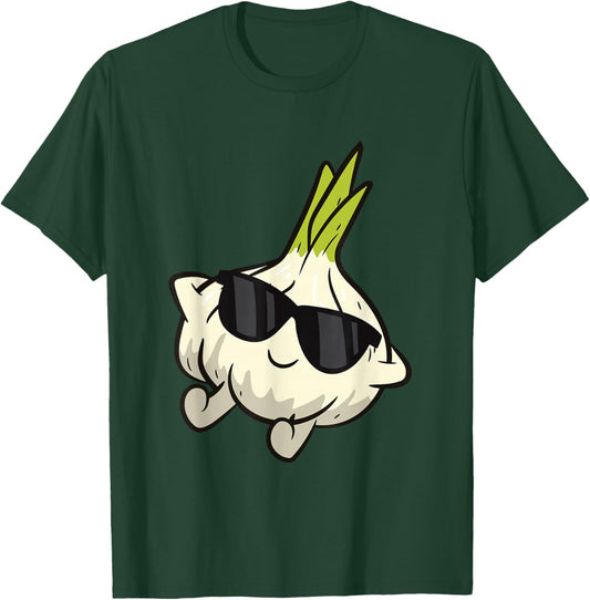 Cute Garlic Fruit Relaxing Lazy Garlic T-Shirt - T-Shirt | Forest