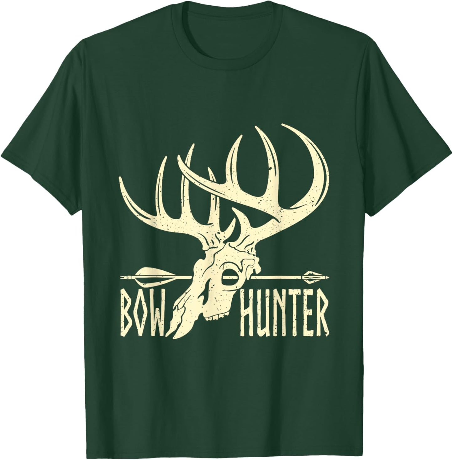 Vintage Bow Hunter American Deer Hunting Archery T-Shirt - T-Shirt | Forest