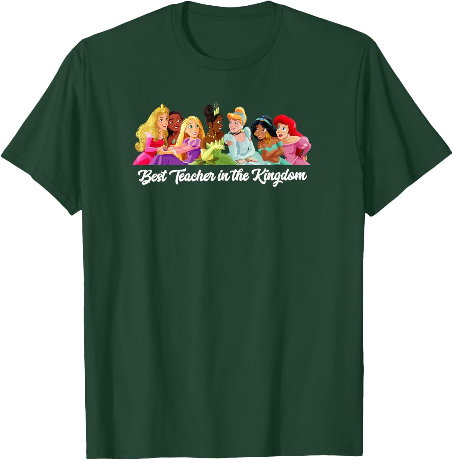 Disney Princess Best Teacher in the Kingdom Men Women Girls Kids T-Shirt - T-Shirt | Forest