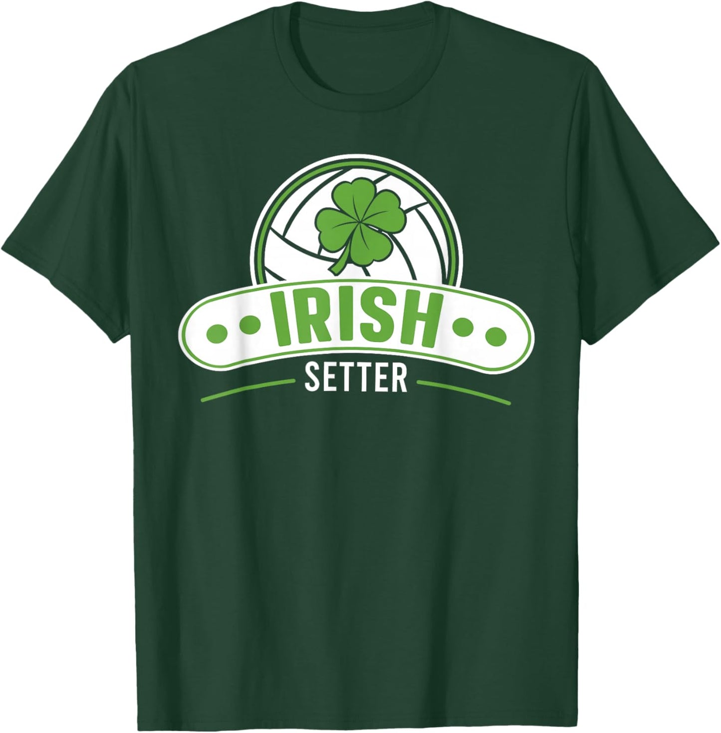 Volleyball Irish Setter Awesome Fun Volleyball T-Shirt - T-Shirt | Forest