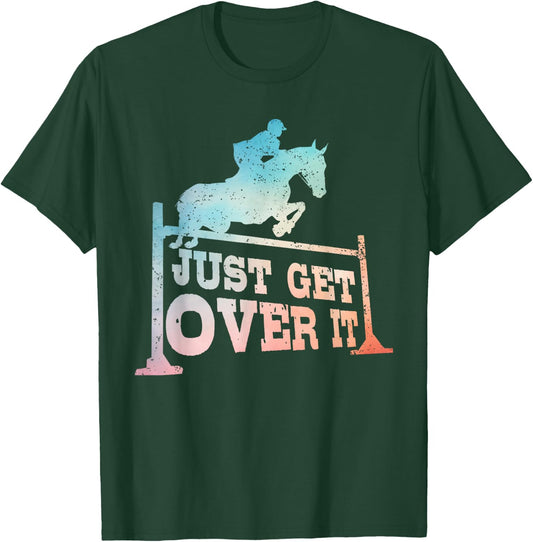 Best Horse Jumping Art Women Horse Jumper Pony Owner T-Shirt - T-Shirt | Forest