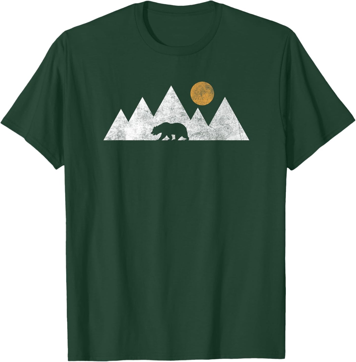 Retro Yosemite California Bear National Park Vintage Hiking T-Shirt - T-Shirt | Forest