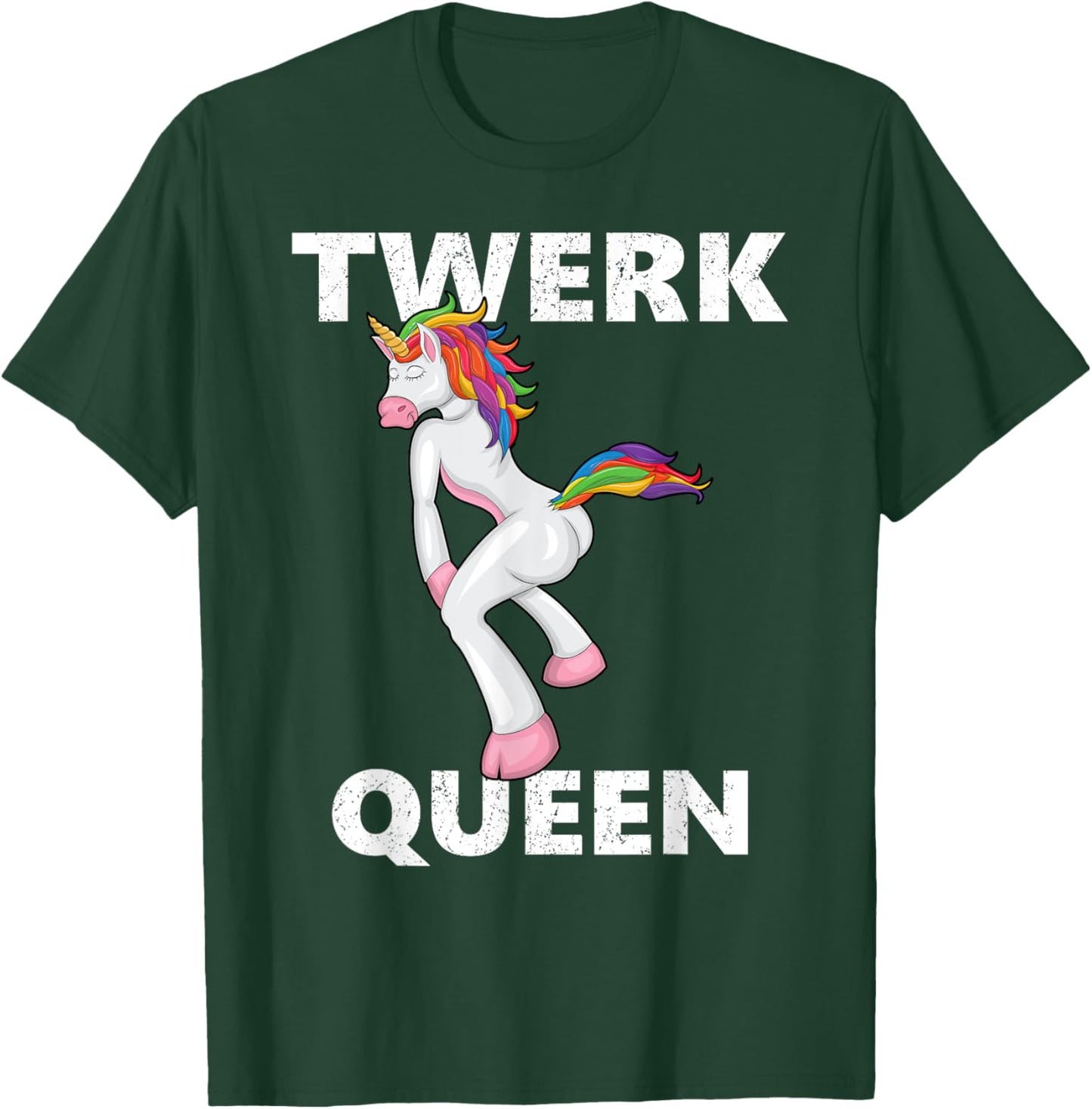 Twerking Unicorn, Twerk Queen Shirt , Funny Unicorn T-Shirt - T-Shirt | Forest