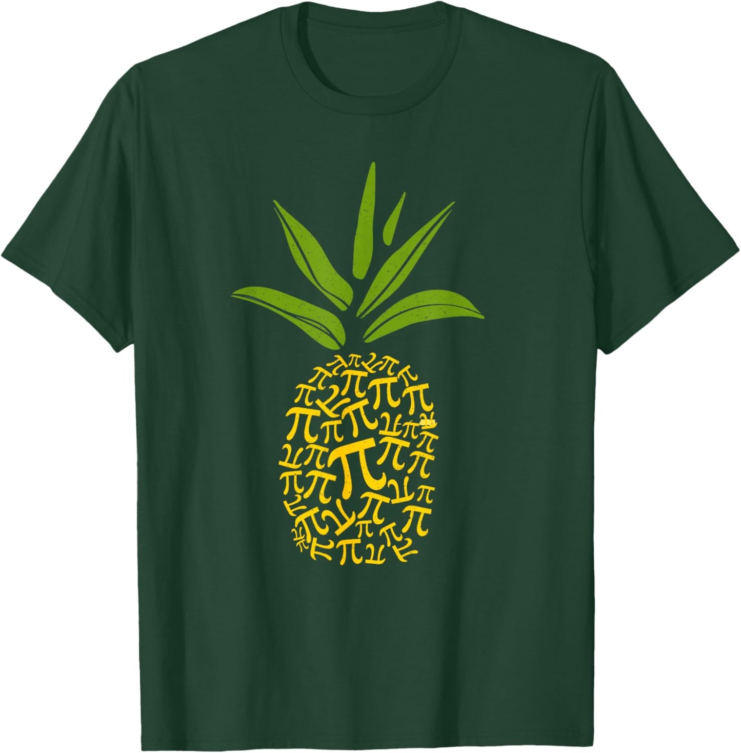Happy Pie Day Cute Pi Pineapple 3.14 Funny STEM Math Teacher T-Shirt - T-Shirt | Forest