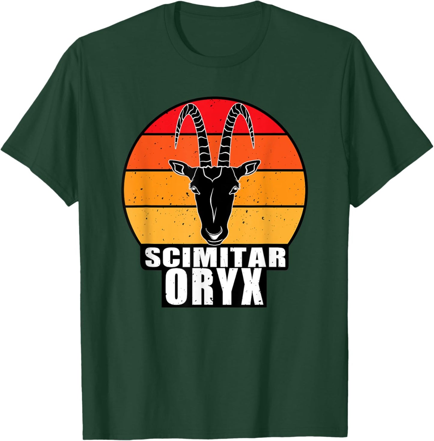 Scimitar Horned Oryx T-Shirt - T-Shirt | Forest