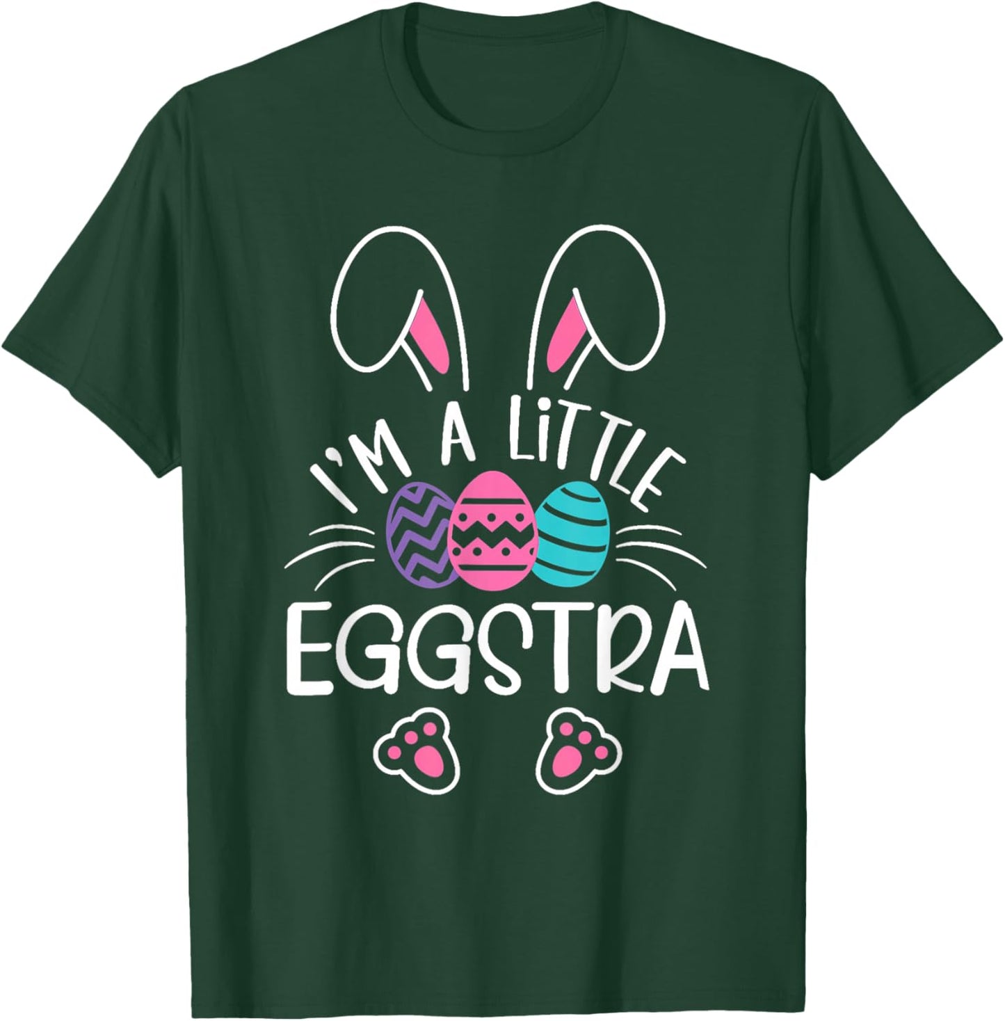I’m A Little Eggstra Funny Easter Bunny Cute Kids Toddler T-Shirt - T-Shirt | Forest