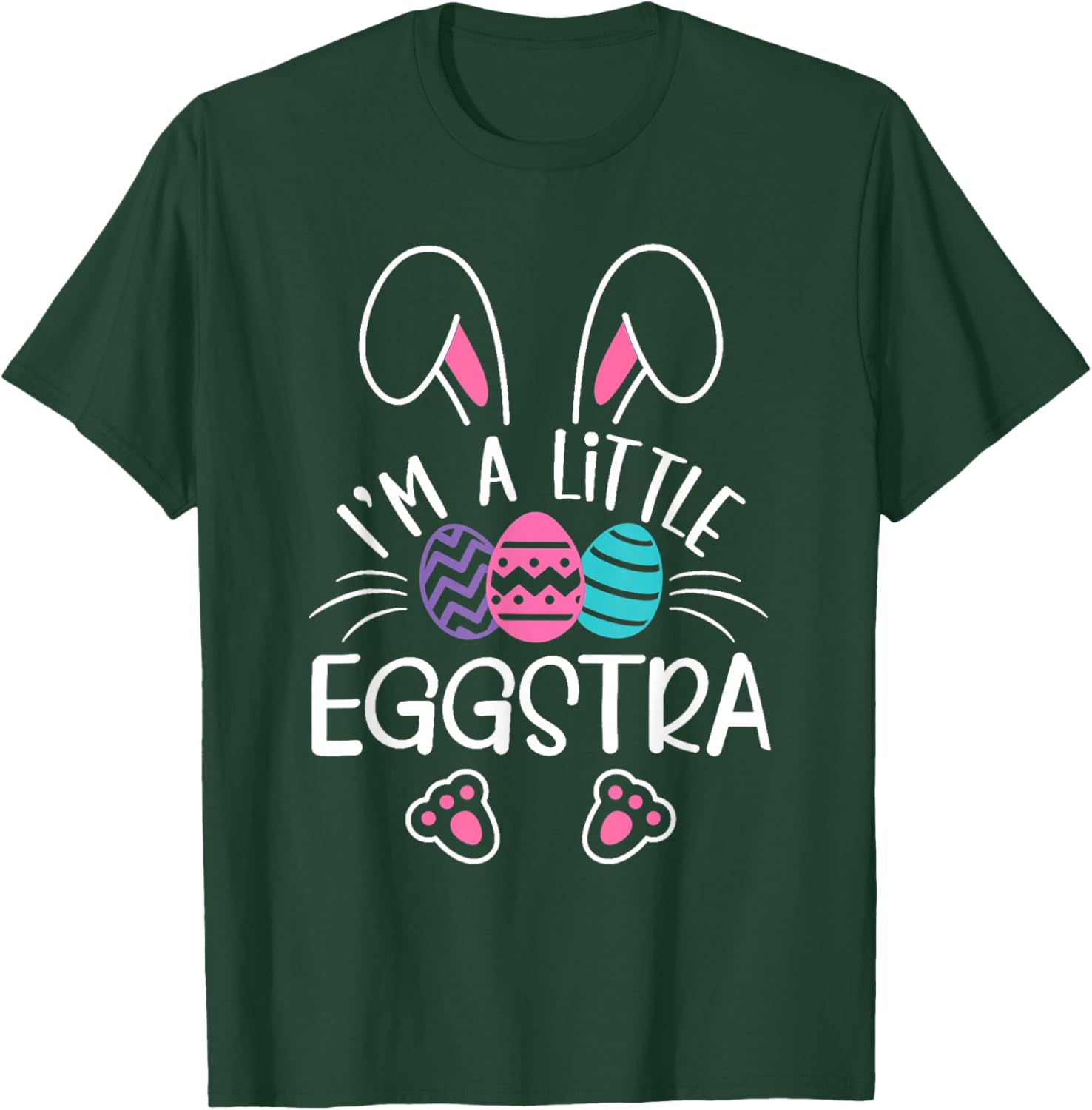I’m A Little Eggstra Funny Easter Bunny Cute Kids Toddler T-Shirt - T-Shirt | Forest