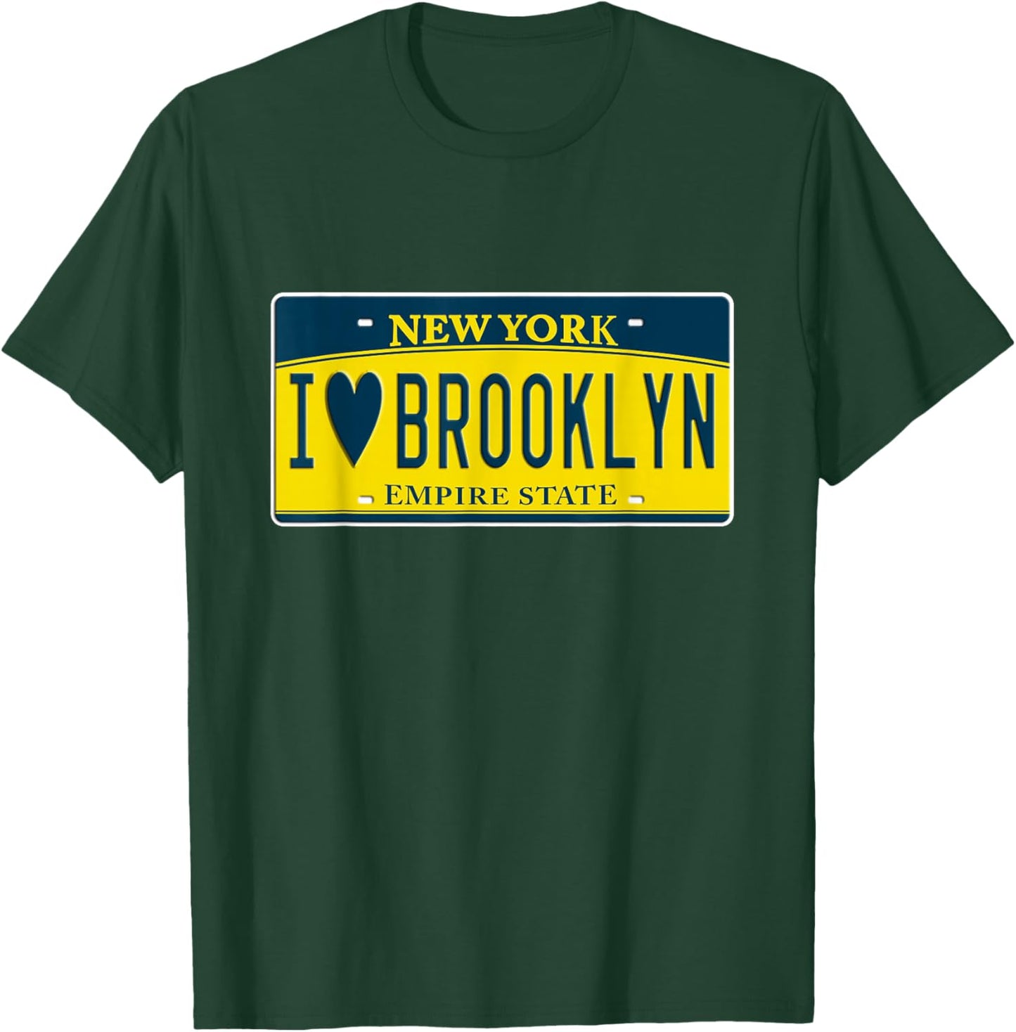 I Love Brooklyn Heart New York City NY USA Home Town T-Shirt - T-Shirt | Forest