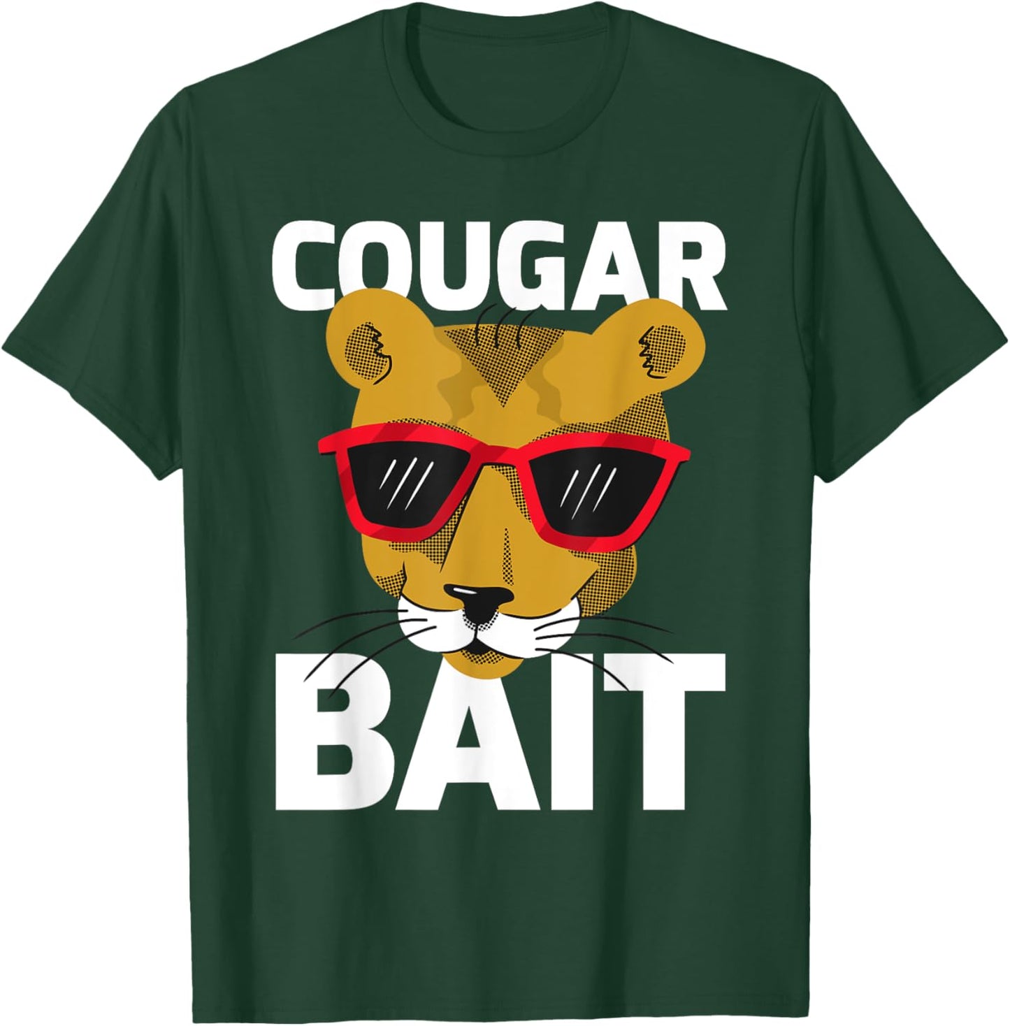 Cougar Bait Big Cat Cougar Men Women T-Shirt - T-Shirt | Forest