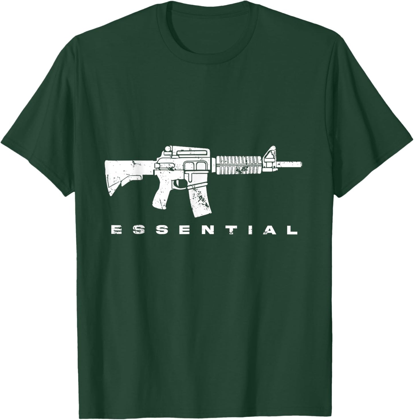 AR-15 Semi-Automatic Essential Firearm T-Shirt - T-Shirt | Forest